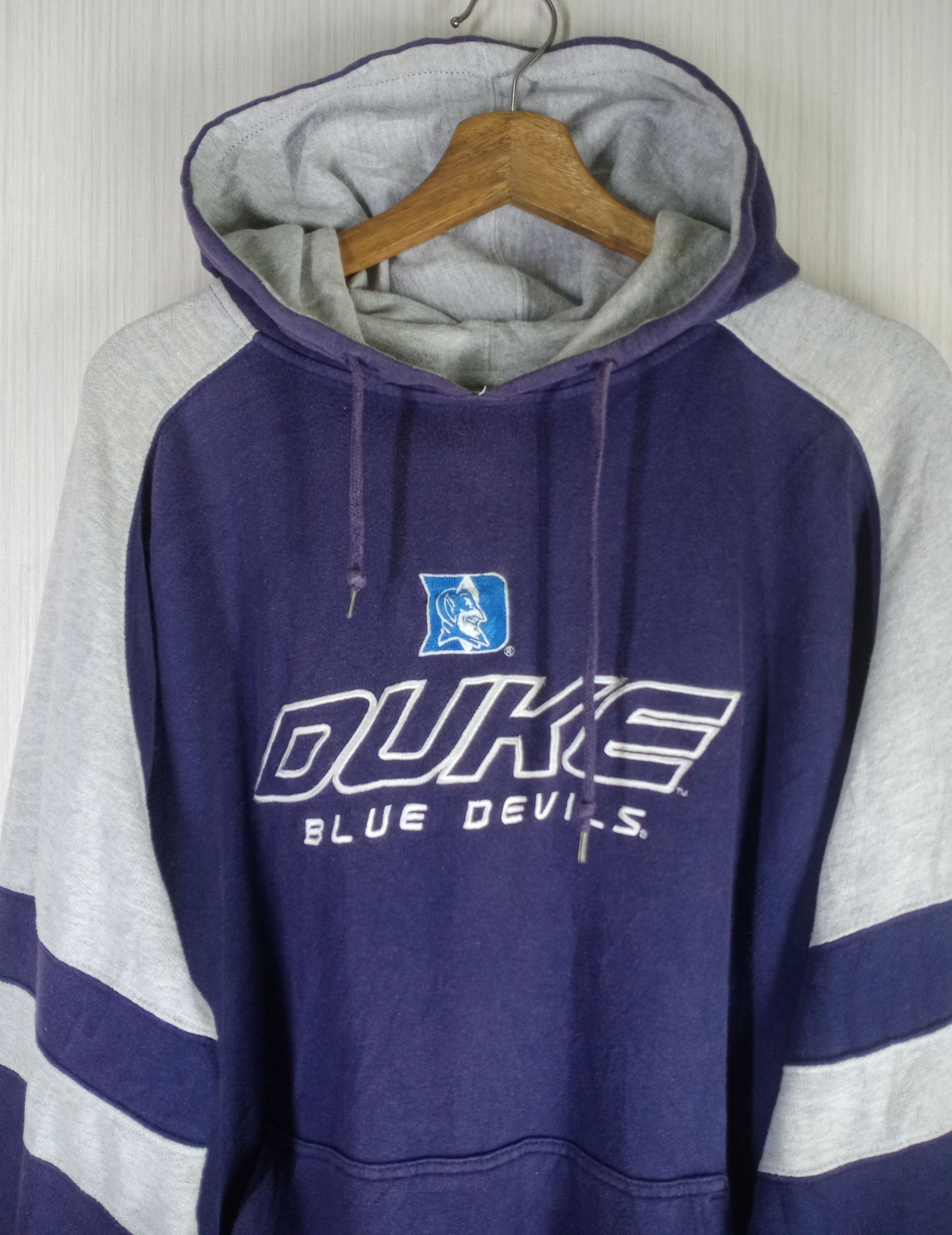NCAA Rare Vintage DUKE Blue Devil's University Hoodie Size US L / EU 52-54 / 3 - 3 Thumbnail