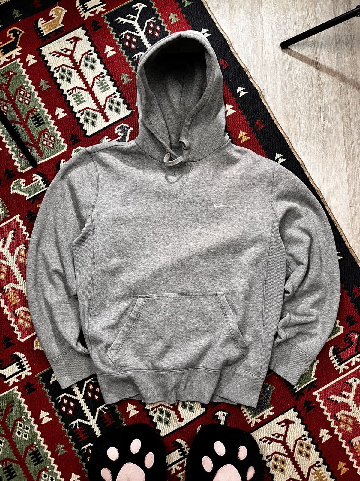 Nike × Vintage Vintage Nike Basic Hoodie Y2K Size US L / EU 52-54 / 3 - 1 Thumbnail