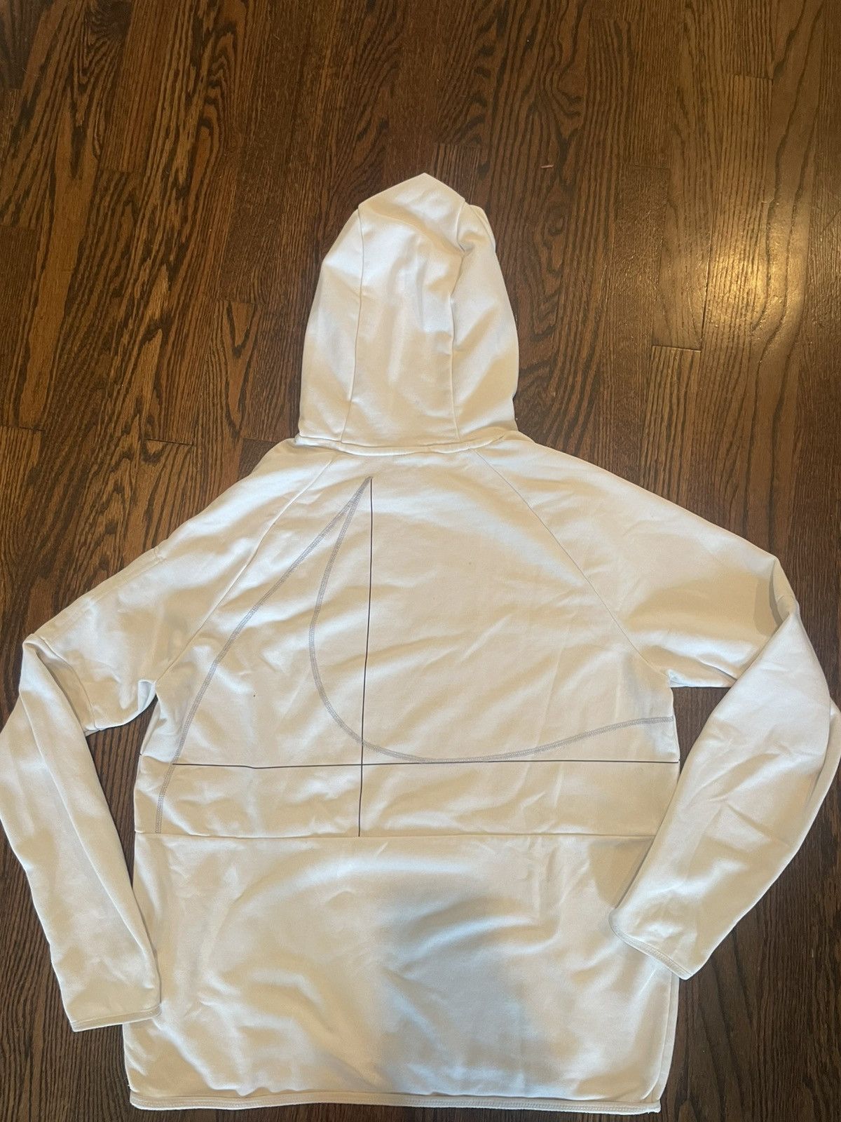 Nike Nike dri fit hoodie white and blue size large Size US L / EU 52-54 / 3 - 3 Thumbnail