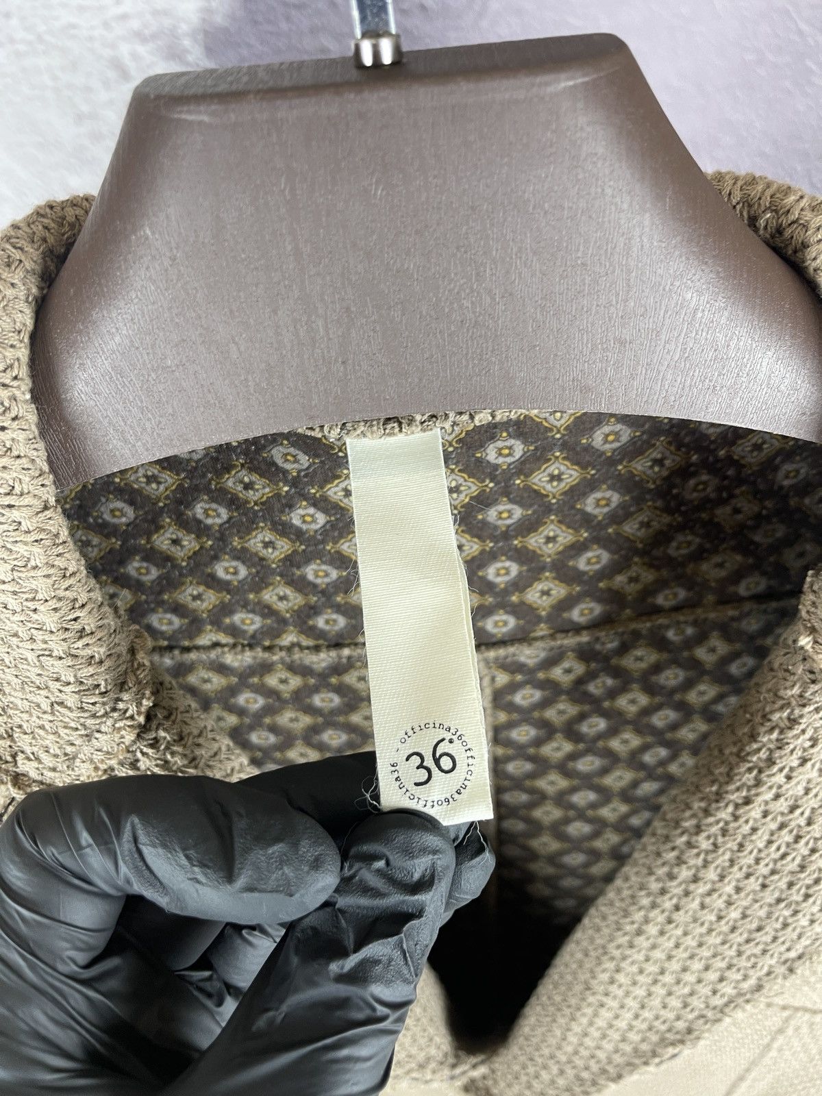 Officina36 Officina36 brown distressed blazer cotton 2 button Size 40R - 8 Thumbnail