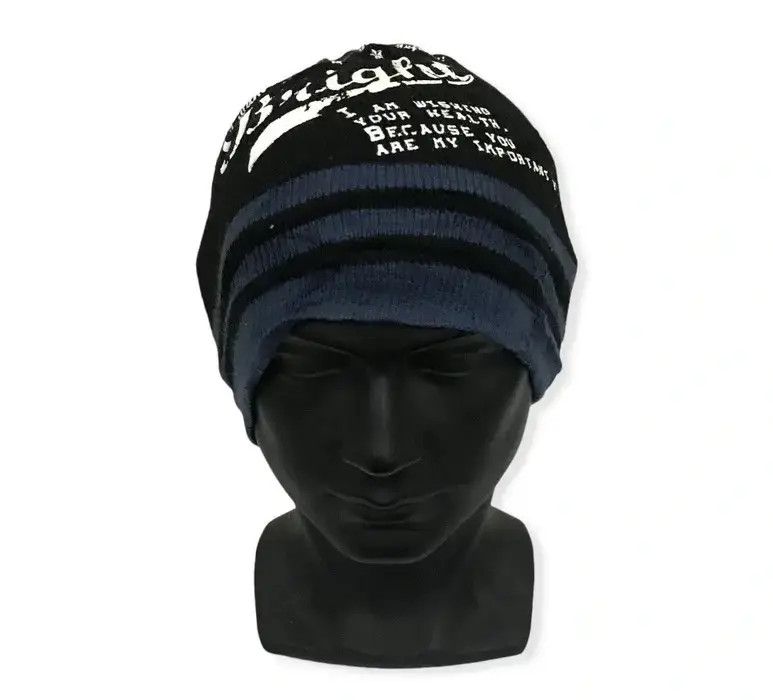 Japanese Brand Japanese Brand Spellout Beanie Hat Size ONE SIZE - 1 Thumbnail