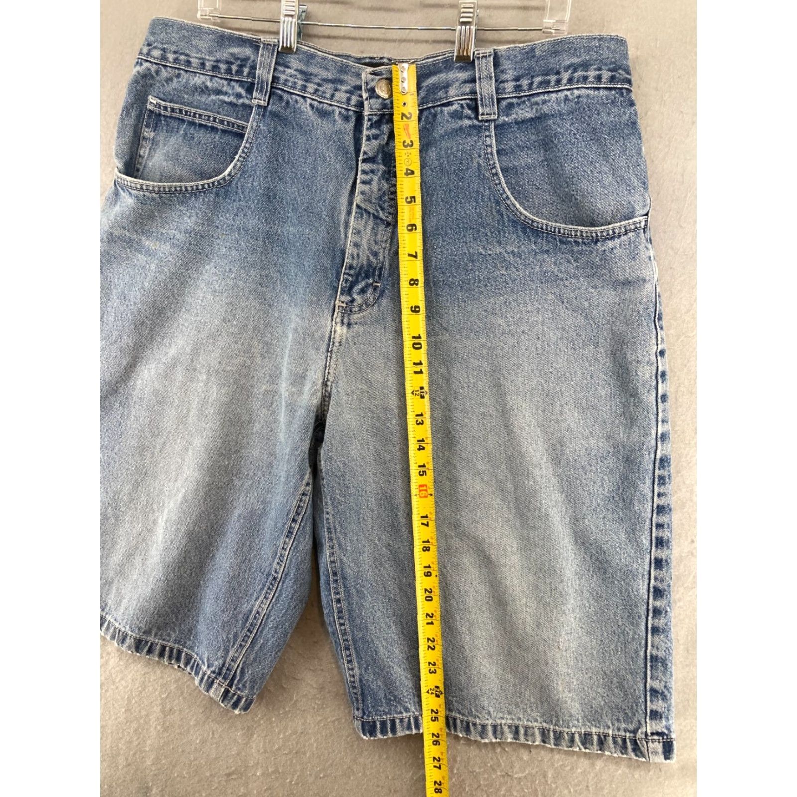 Southpole Southpole Denim Shorts Men 90s Relaxed Fit 38 Blue Casual 5-Pocket Cotton Denim Shorts Size US 38 / EU 54 - 5 Thumbnail