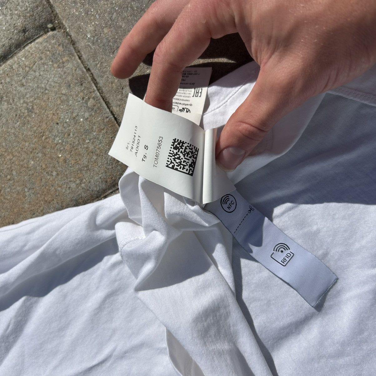 Designer × Stone Island Stone Island Compass Logo White Tee Size US S / EU 44-46 / 1 - 6 Thumbnail