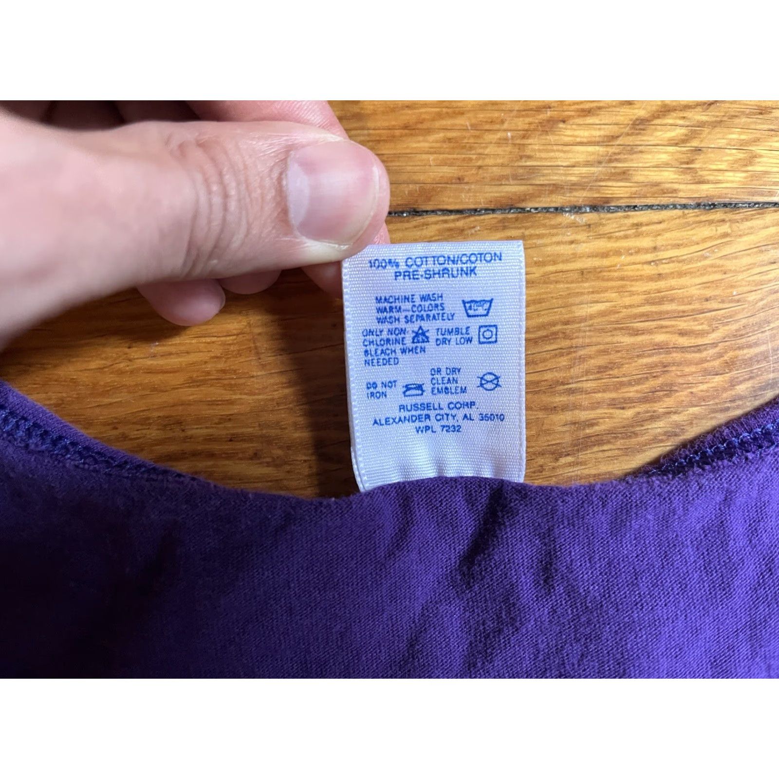 Jerzees VINTAGE NYPD Crime Scene Unit Tank Top Men’s Large Purple 90s Jersey T-Shirt Shirt Casual Size US L / EU 52-54 / 3 - 5 Thumbnail