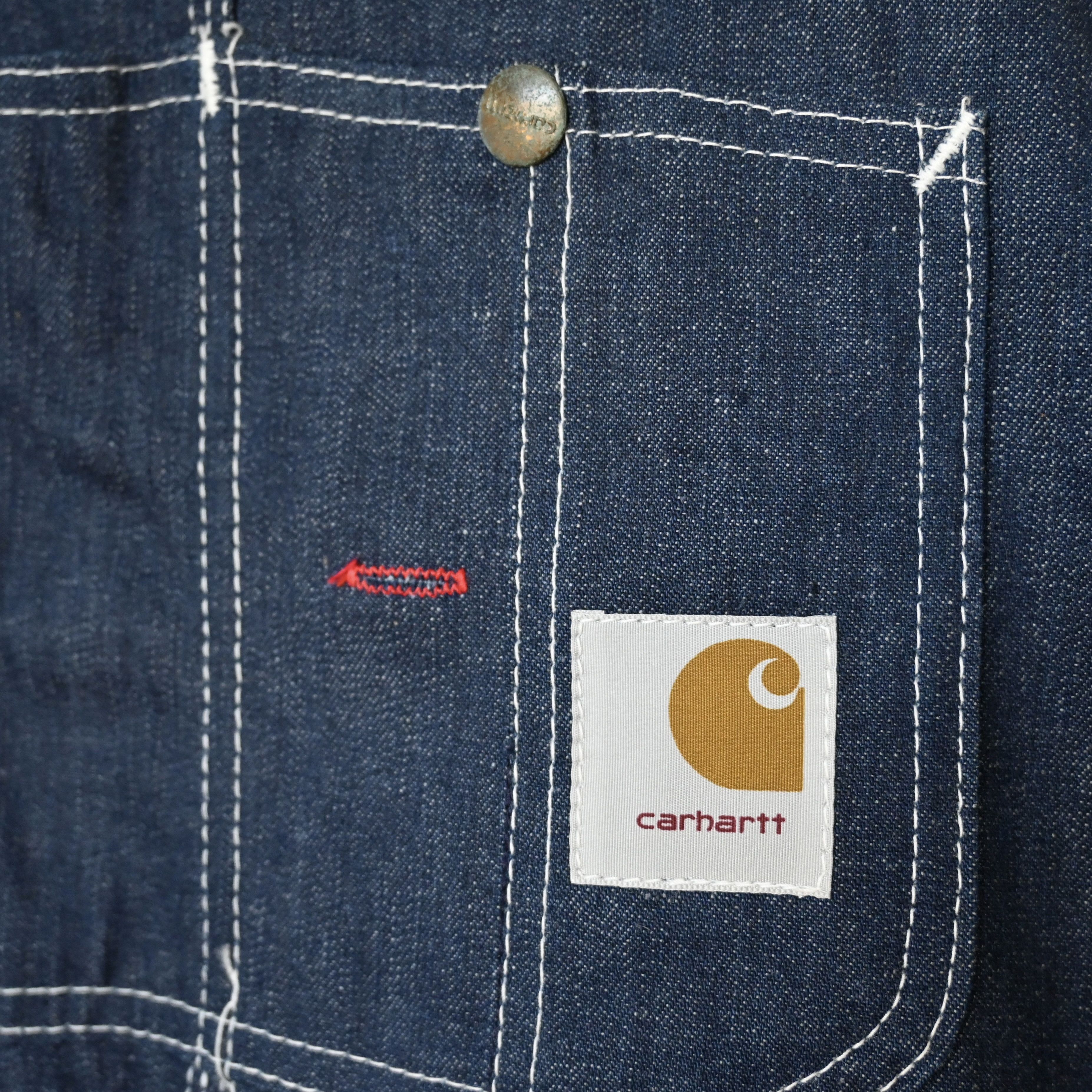 Carhartt DEADSTOCK, 1970s carhartt denim bib overalls Size US 42 / EU 58 - 13 Thumbnail