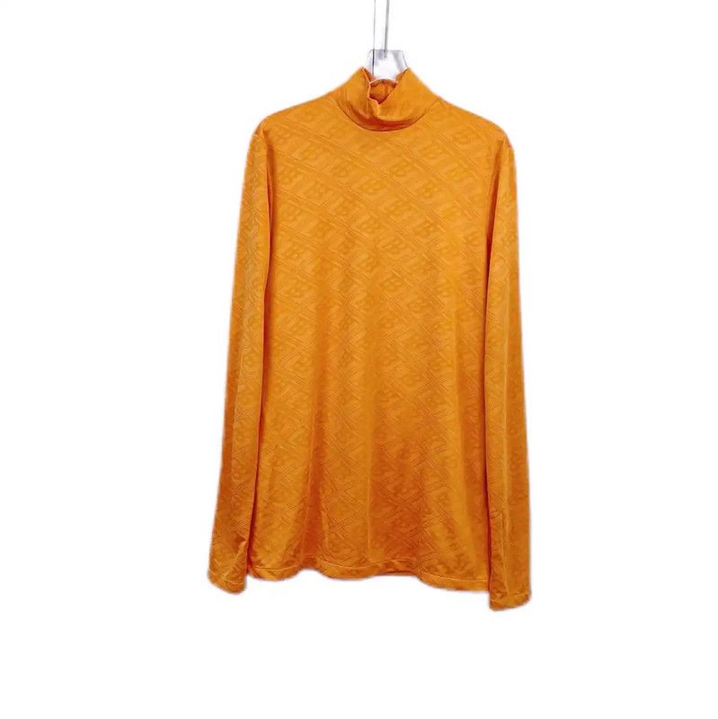Burberry Burberry Yellow Long Sleeve Cotton Sweatshirt Size L / US 10 / IT 46 - 1 Thumbnail