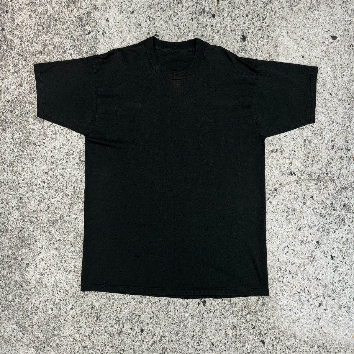 Thrashed Faded Distressed Blank Black Shirt ERD Grunge