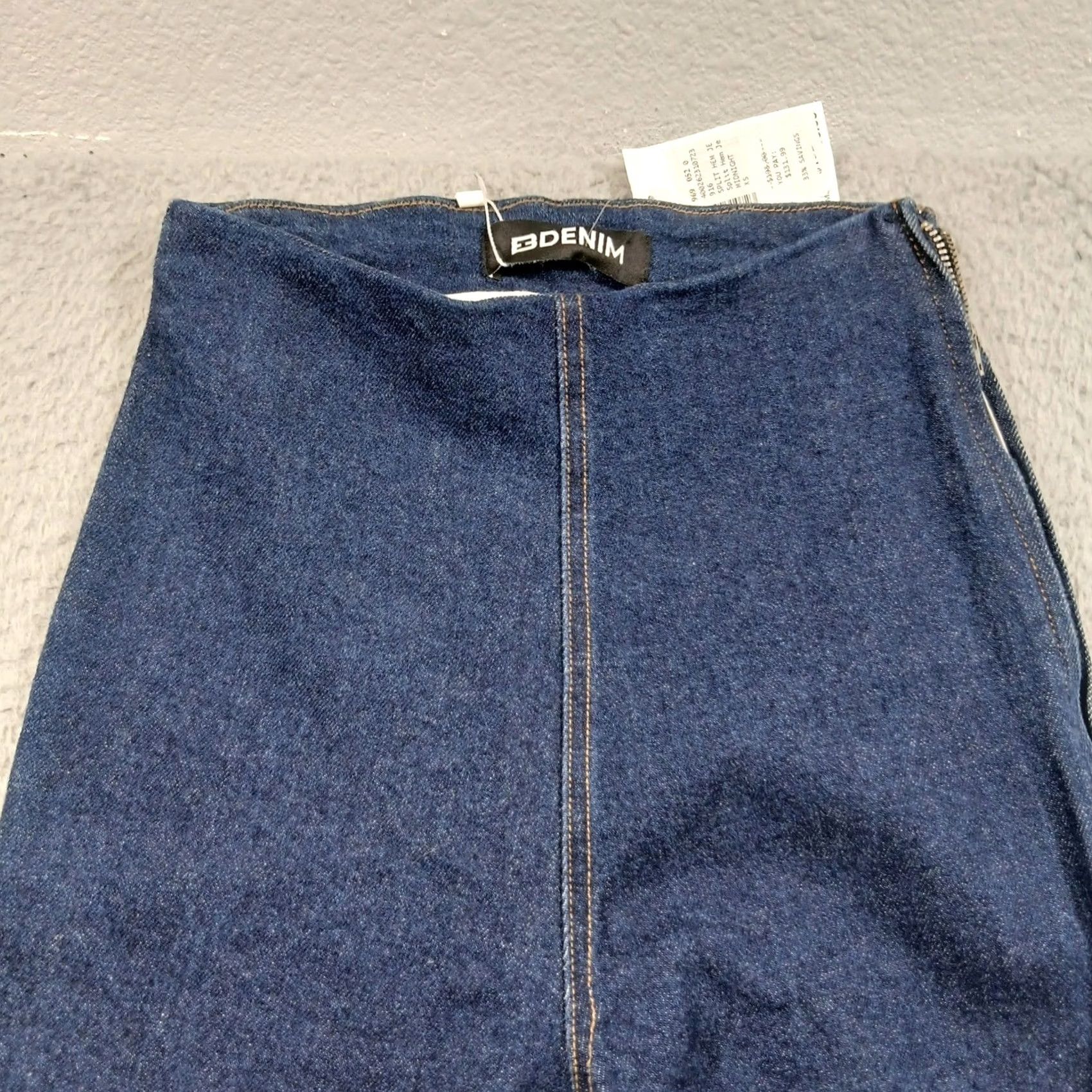 EB Denim VINTAGE EB Denim USA Made Midnight Split Hem Jeggings Women XS Blue NWT Size 26" / US 2 / IT 38 - 4 Thumbnail