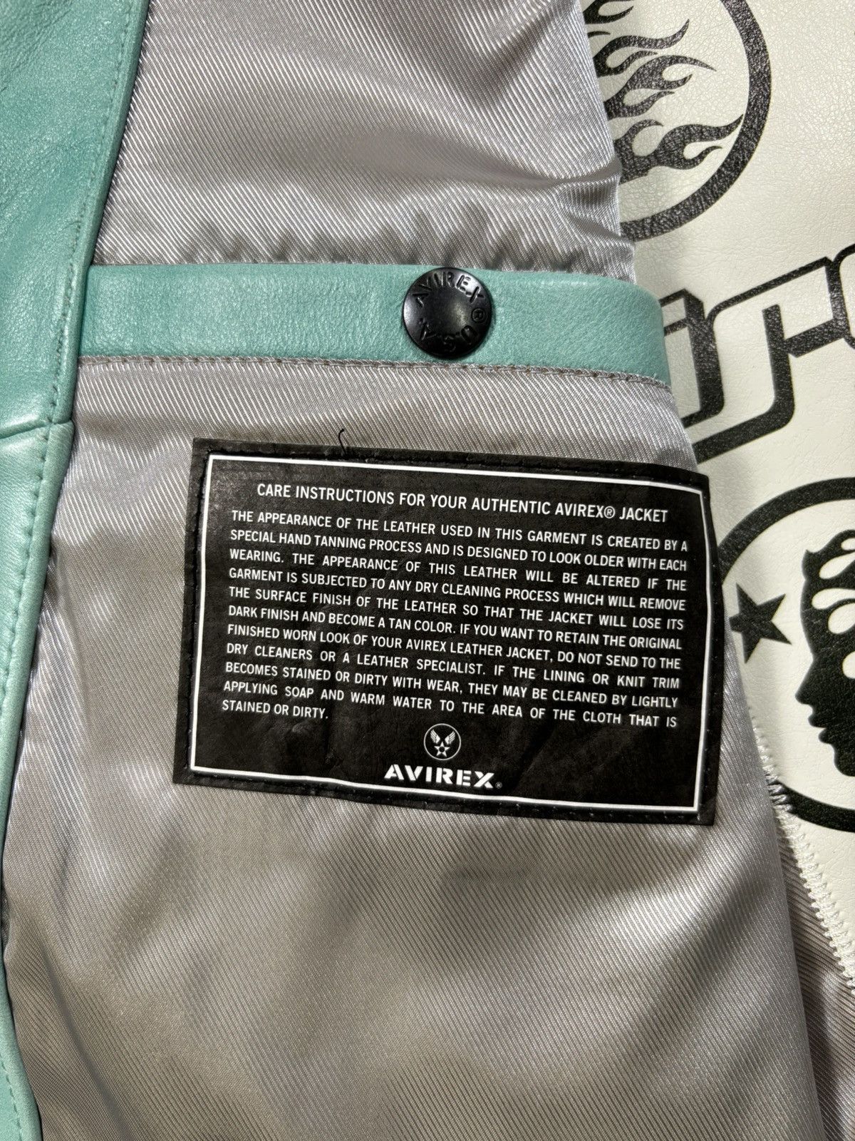 Avirex × HELLSTAR Hellstar x Avirex Jacket, Turquoise Size US S / EU 44-46 / 1 - 12 Thumbnail