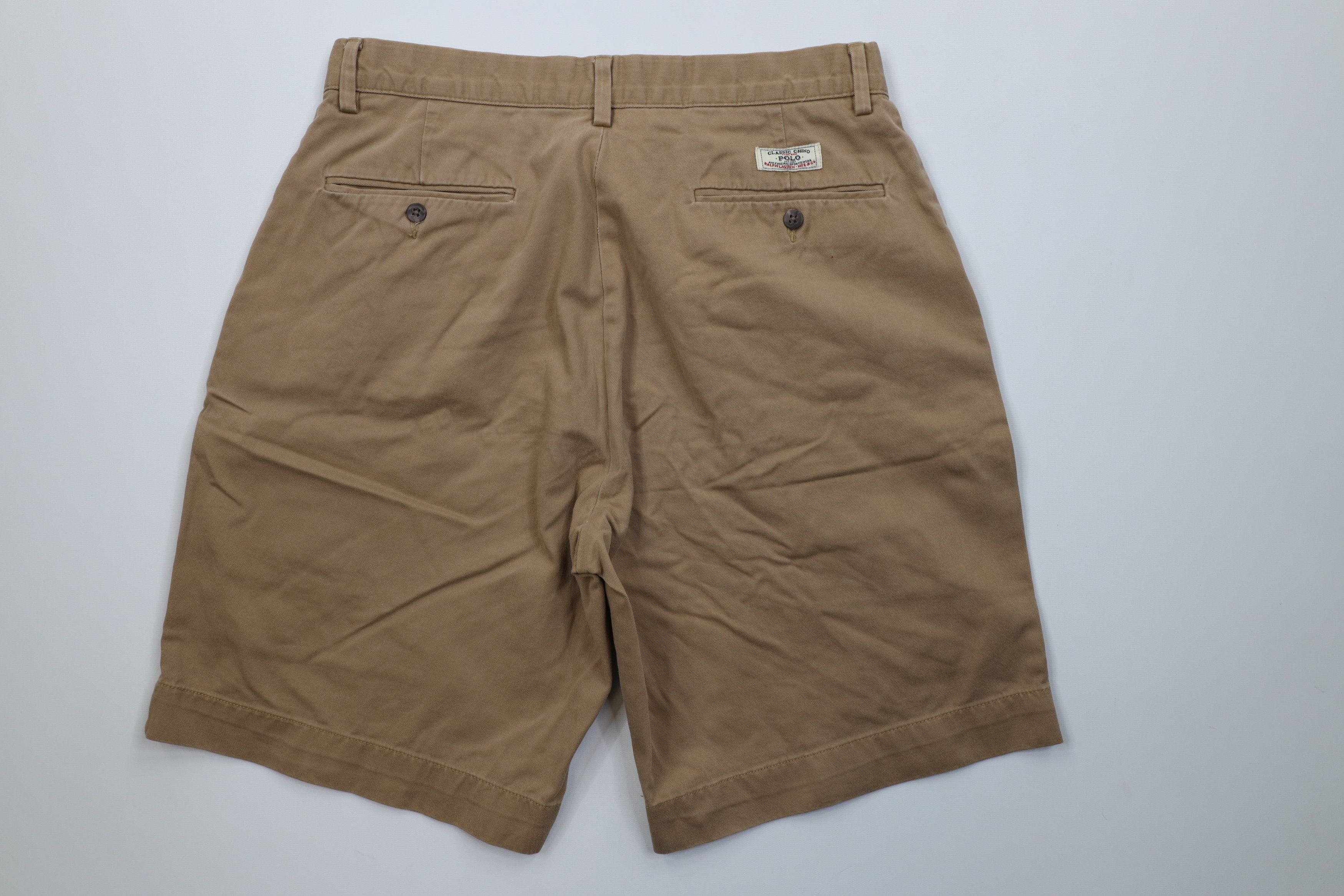 Ralph Lauren Vintage 90s Ralph Lauren Above Knee Chino Golf Shorts Cotton Size US 32 / EU 48 - 7 Thumbnail