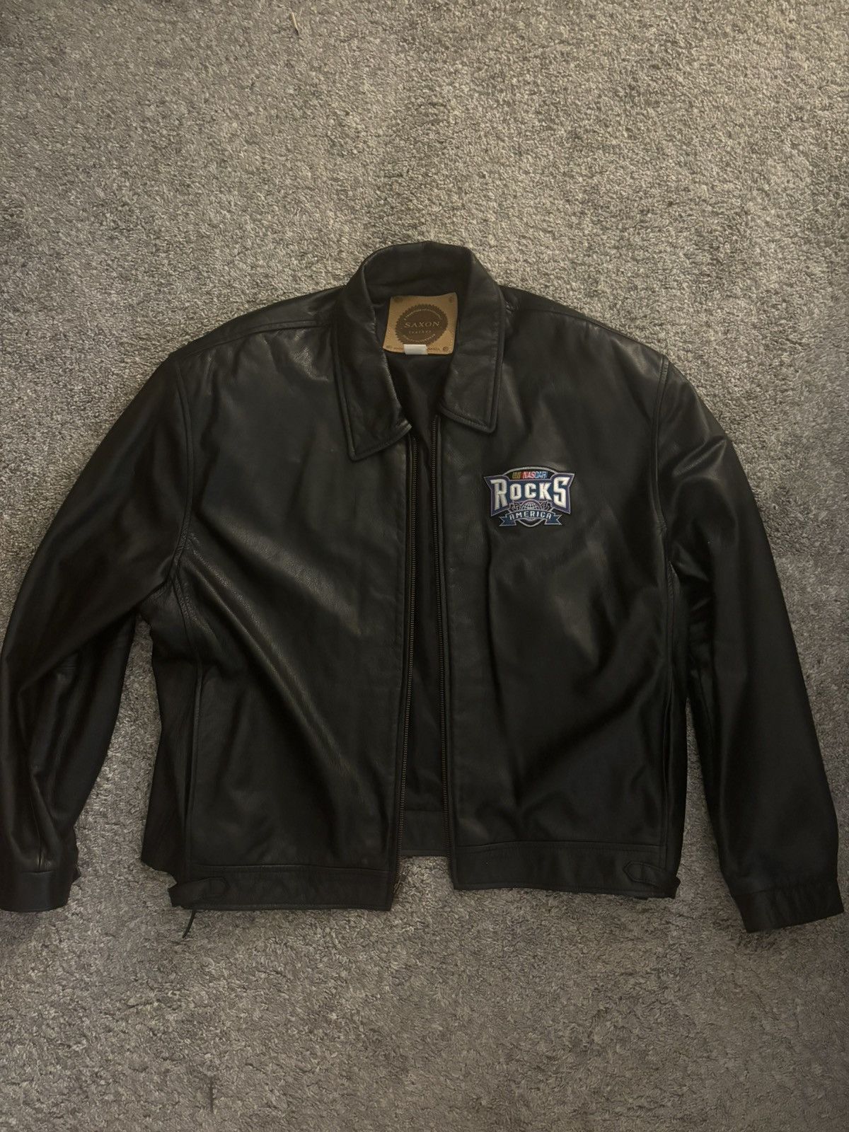 NASCAR NASCAR Saxon leather jacket Size US XL / EU 56 / 4 - 1 Thumbnail