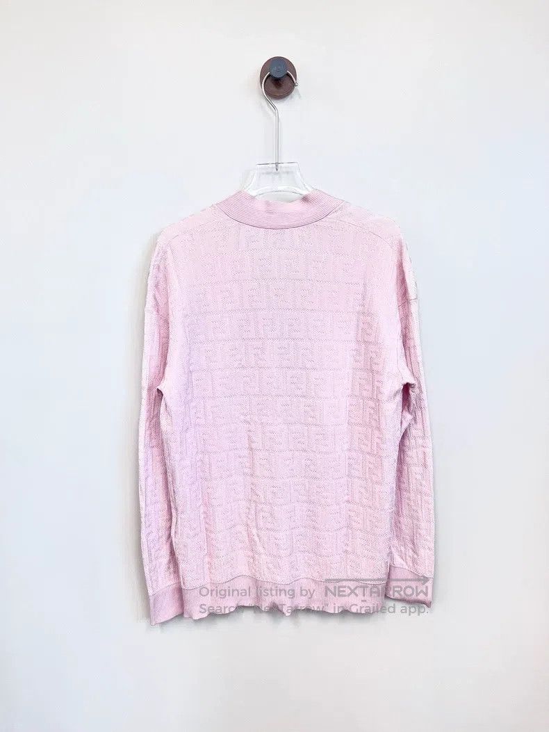 Fendi Fendi Pink Monogram Print Open Cardigan Jacket Size XS / US 0-2 / IT 36-38 - 2 Thumbnail