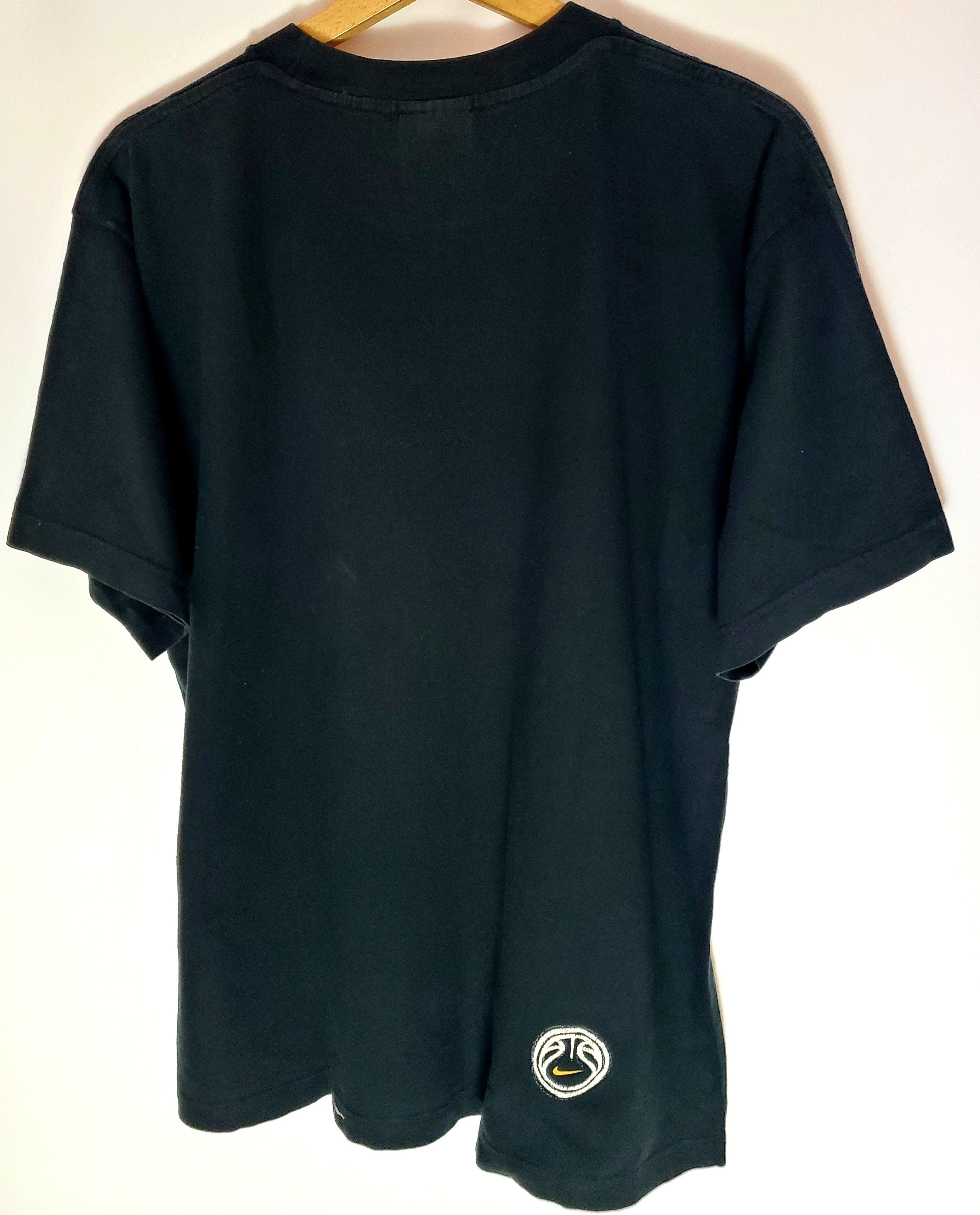 Nike × Vintage Vintage 90s Nike Basketball Court Black Tshirt size L Size US M / EU 48-50 / 2 - 5 Thumbnail