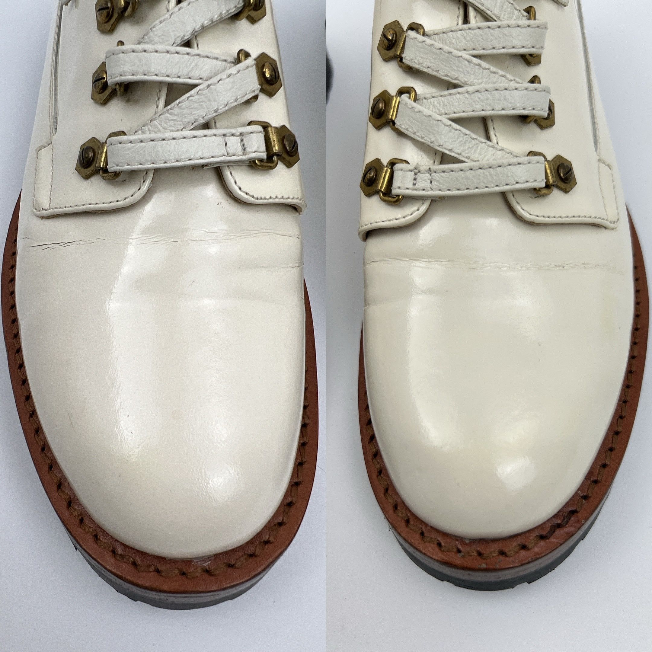 Dior Vintage Christian Dior Heavy Chunky Brogues Patent Leather Size US 9 / IT 39 - 16 Thumbnail
