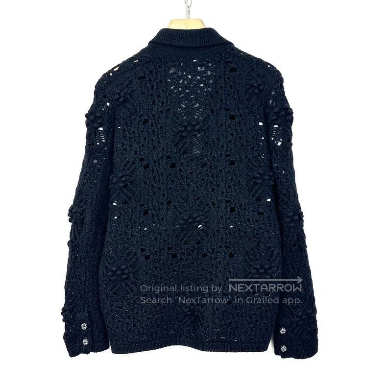 Chanel Chanel Black knitted hollow coat Size XXS / US 00 / IT 34 - 2 Thumbnail