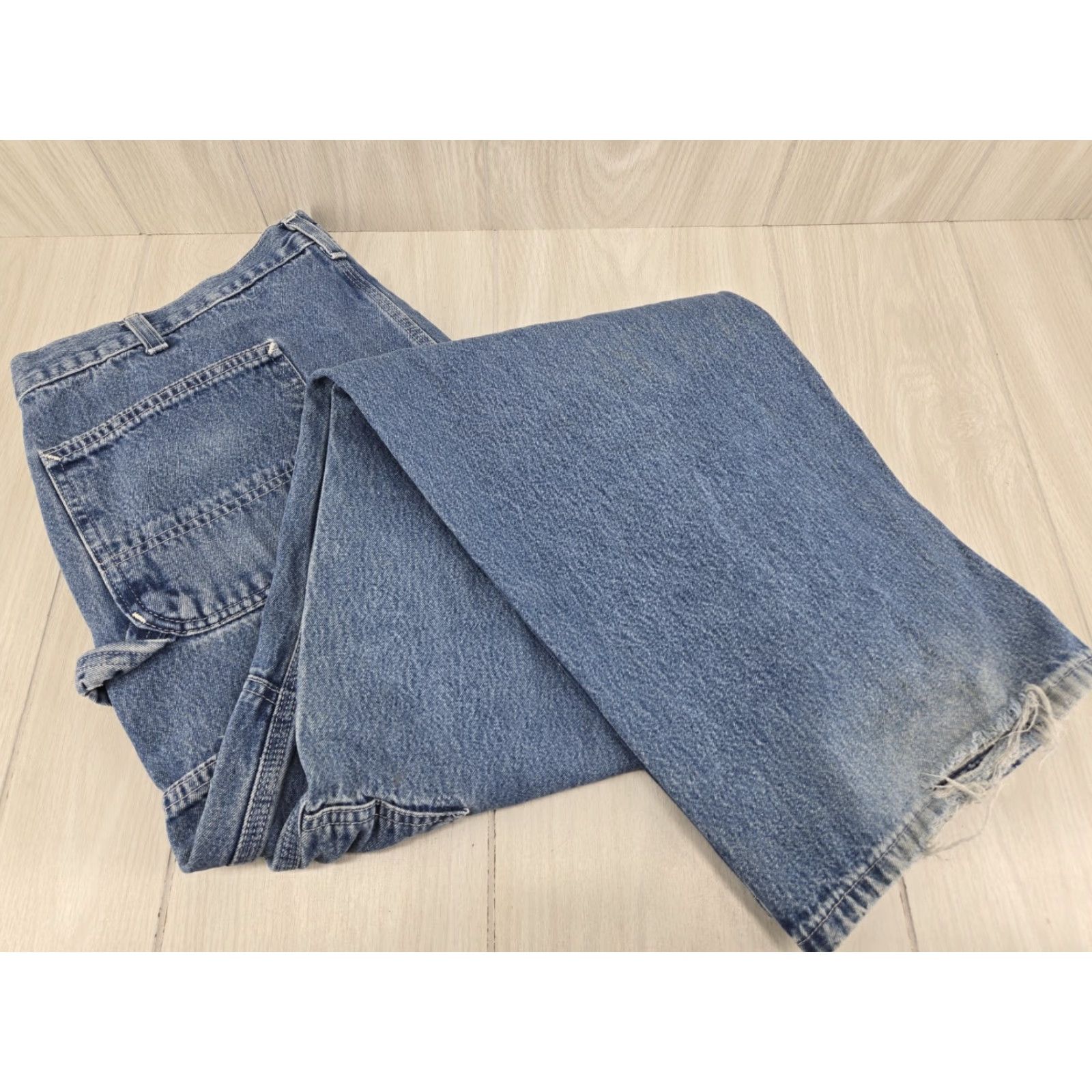 Carhartt Carhartt Carpenter Jeans Mens 40x34 Dungaree Fit Blue Denim Workwear DST B13 DST Size US 40 / EU 56 - 6 Thumbnail