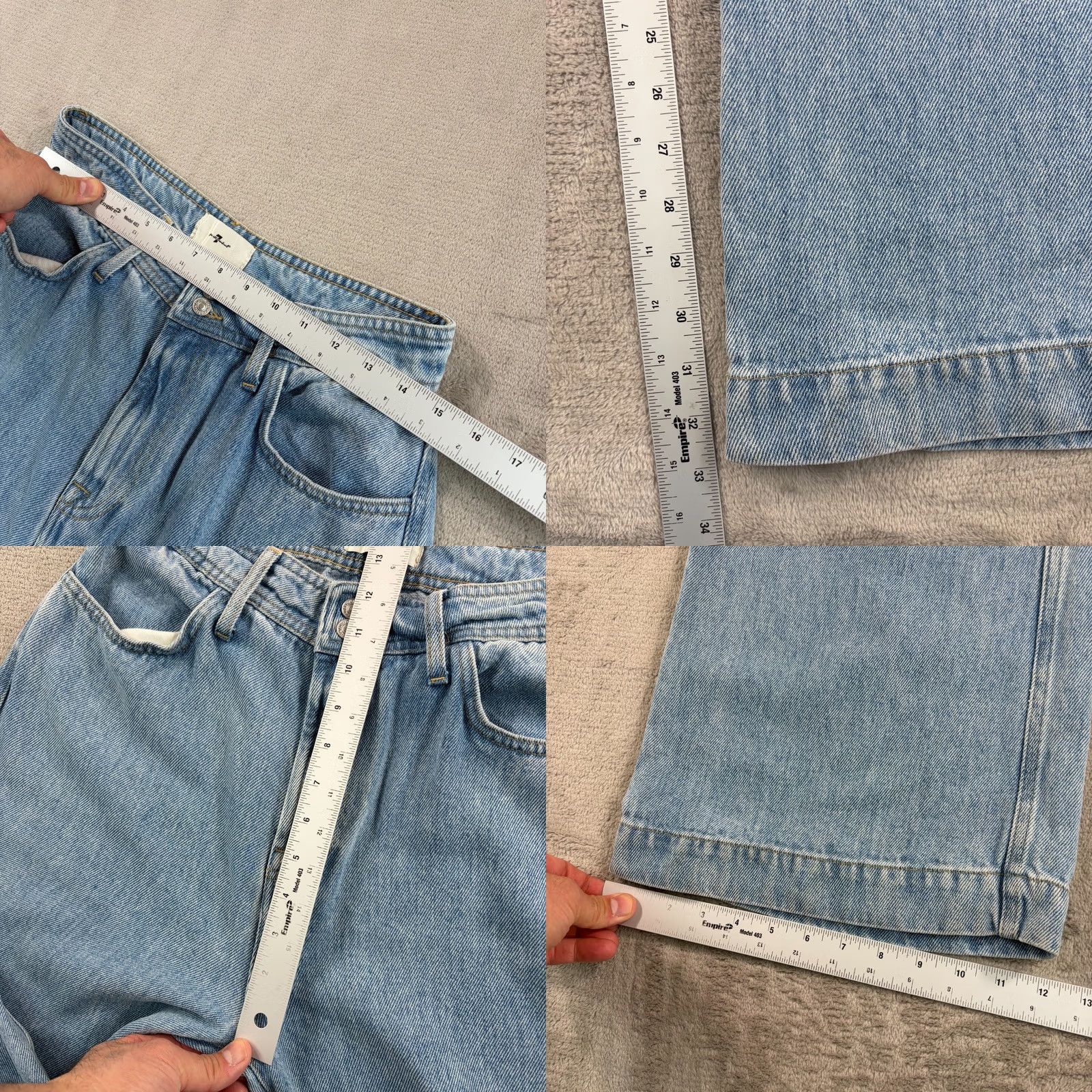 7 For All Mankind 7 For All Mankind Modern Dojo Trouser Jeans Blue Women 29 Flared Size 29" - 8 Thumbnail