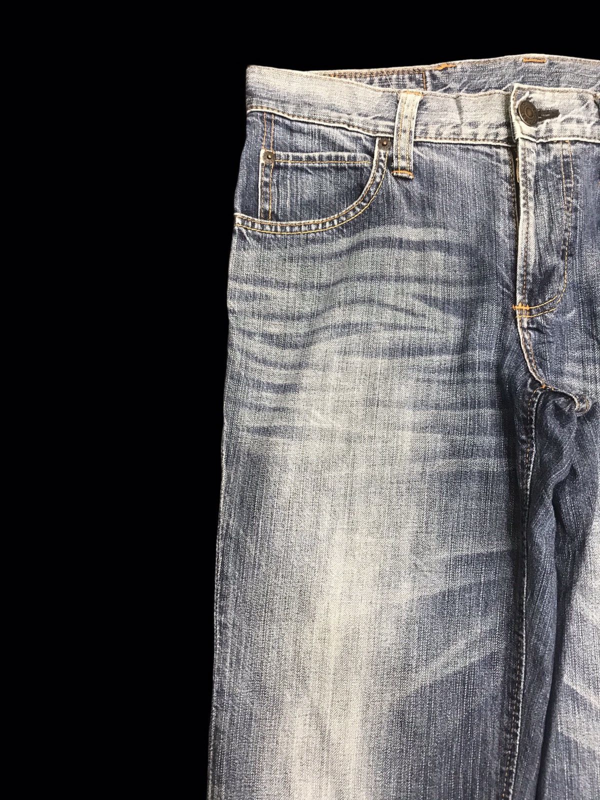 Edwin Gold Rush Edwin Medium Wash Distressed Denim F128 Size US 33 - 3 Thumbnail