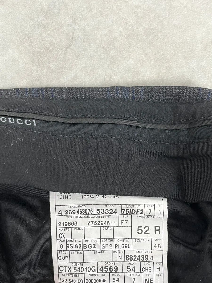 Gucci 2000s Gucci Navy Checkered Tailored Pants Size US 34 / EU 50 - 11 Thumbnail