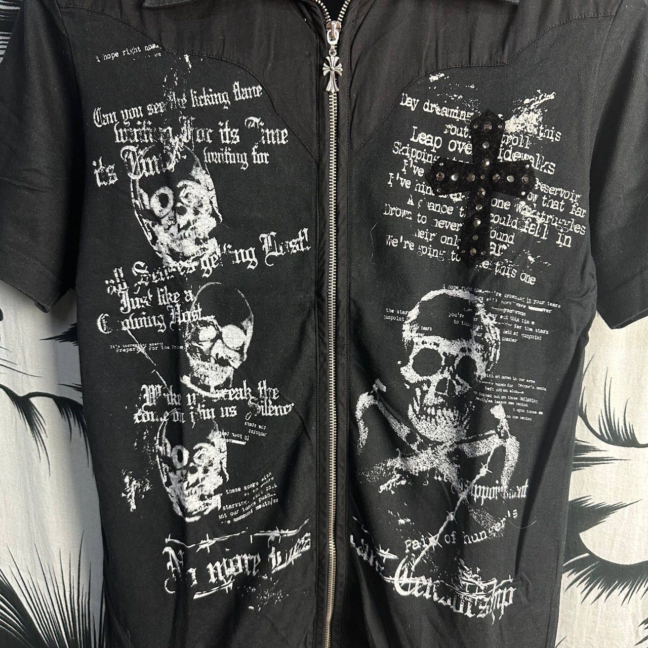 If Six Was Nine Archive Batsu Studio Japan Goth Cross Jacket Size US M / EU 48-50 / 2 - 5 Thumbnail