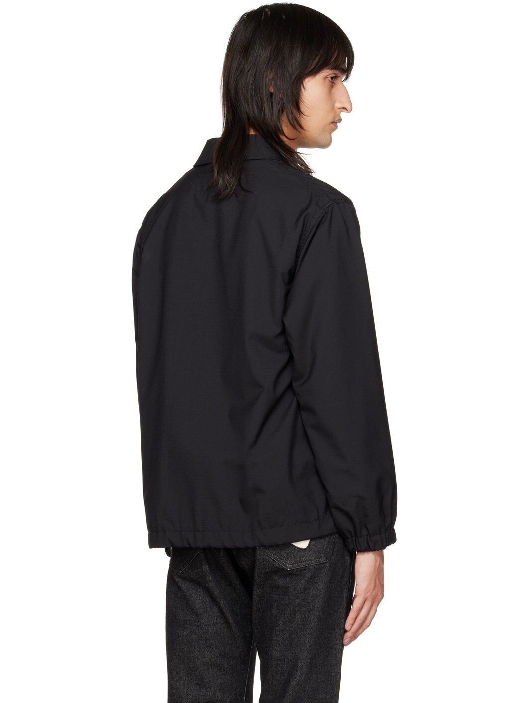 Comme des Garcons Homme COMME DES GARÇONS HOMME Black Press-Stud Jacket XL Size US L / EU 52-54 / 3 - 2 Thumbnail