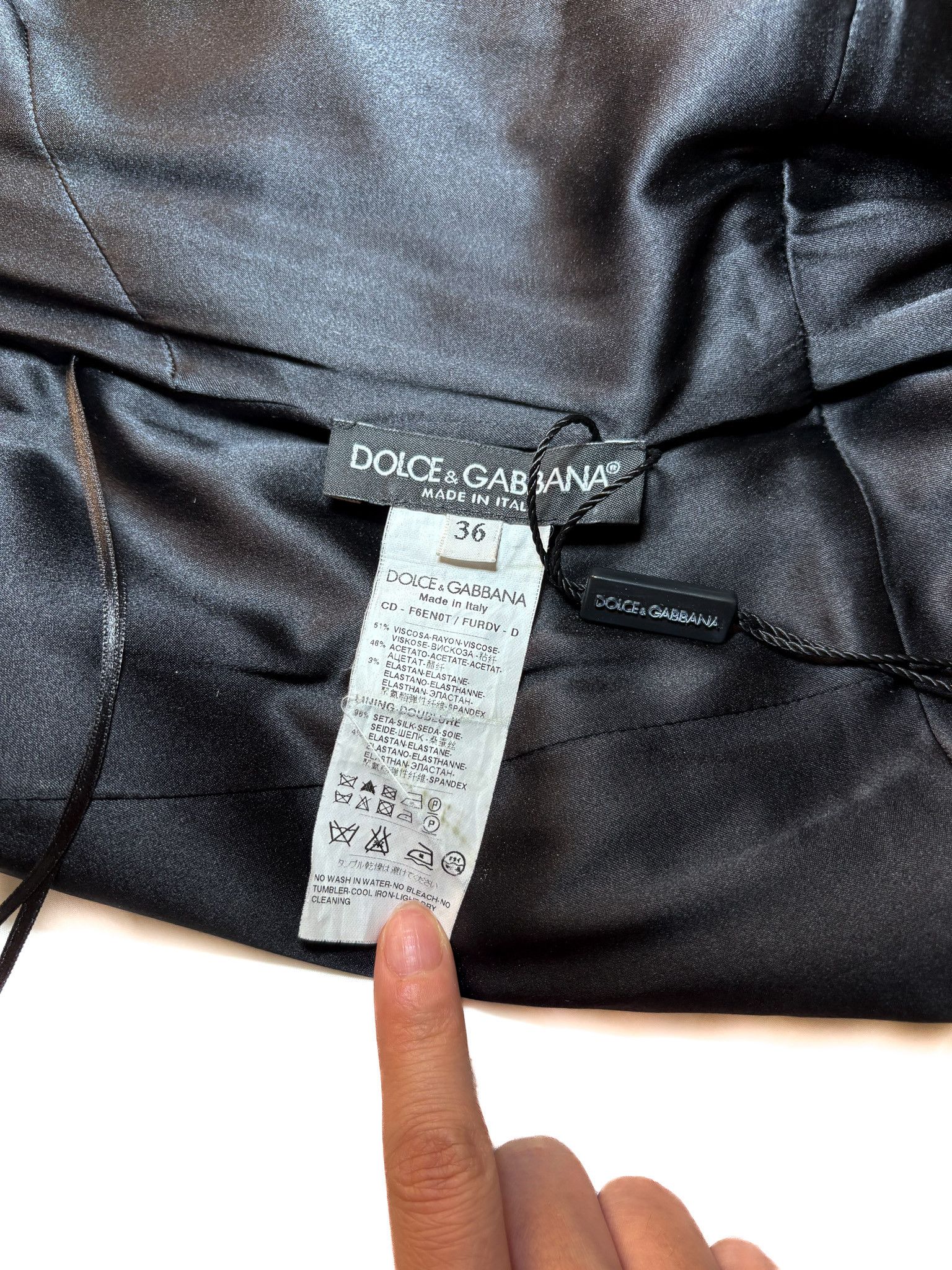 Dolce & Gabbana Vintage Dolce & Gabbana Ruched Midi Dress Size XS / US 0-2 / IT 36-38 - 7 Thumbnail