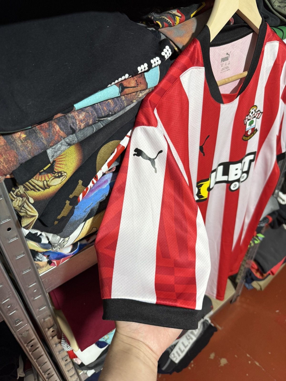 Puma × Vintage Puma SOUTHAMPTON FC 2024 2025 Home Soccer Football Jersey Size US XXL / EU 58 / 5 - 17 Thumbnail