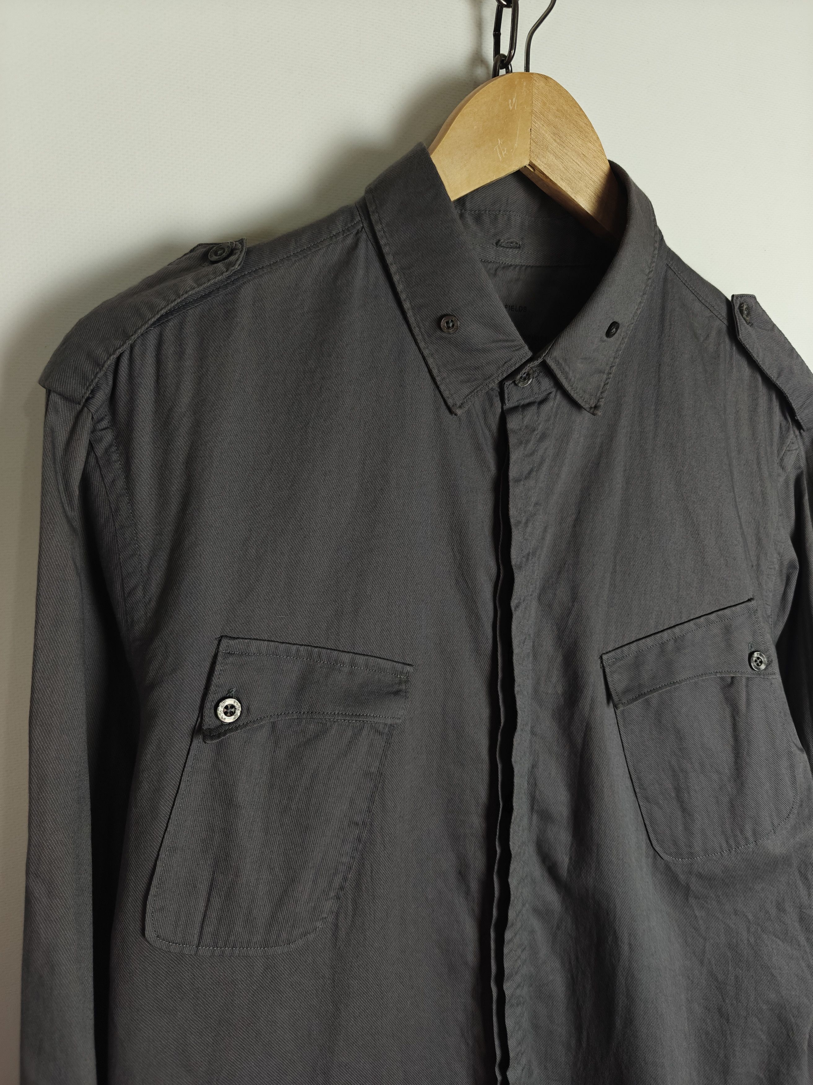 Allsaints Allsaints Shirt Metamorphosis Pockets Gray size M Size US M / EU 48-50 / 2 - 6 Thumbnail