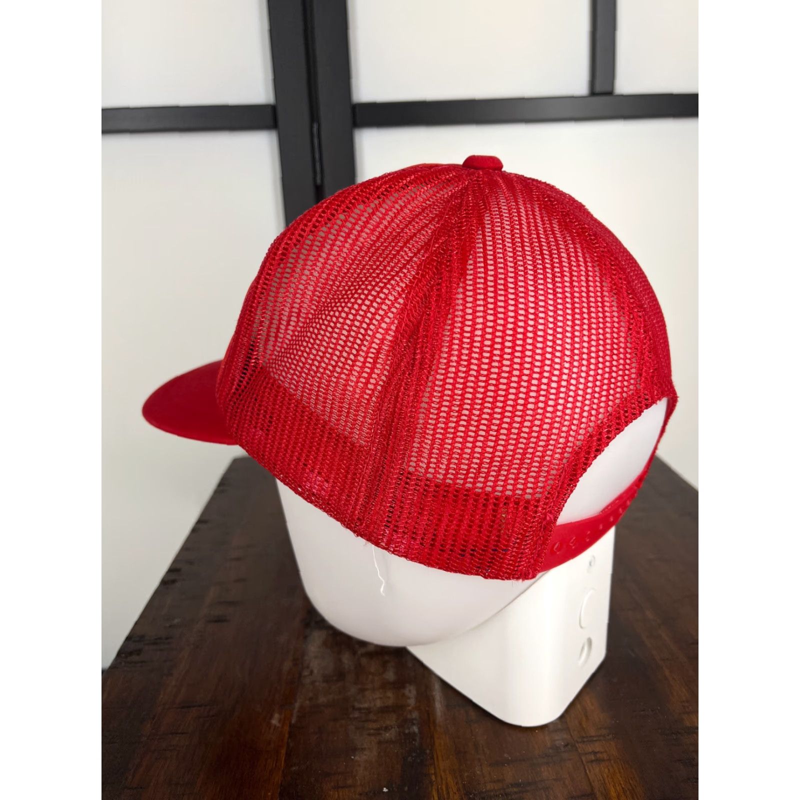 Vintage VINTAGE Hat Cap Snap Back Adult One Size Red Trucker Nike Shirt Size ONE SIZE - 5 Thumbnail