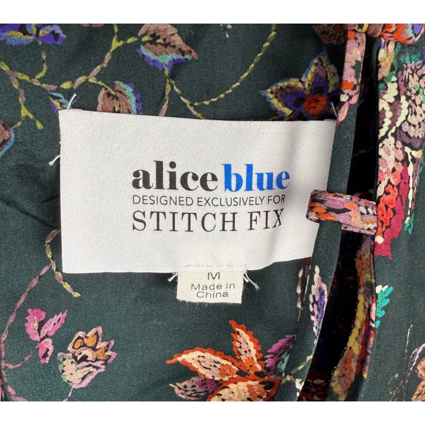 Other Alice Blue Stitch Fix Green Floral Sleeveless Top Keyhole Ba Size M / US 6-8 / IT 42-44 - 2 Thumbnail