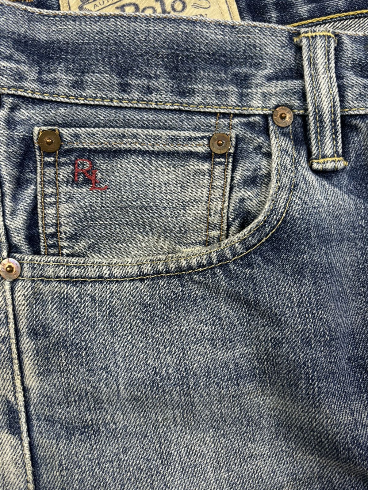 Ralph Lauren Vintage Ralph Lauren Slim Straight Distressed Grunge Jeans Size US 32 / EU 48 - 4 Thumbnail
