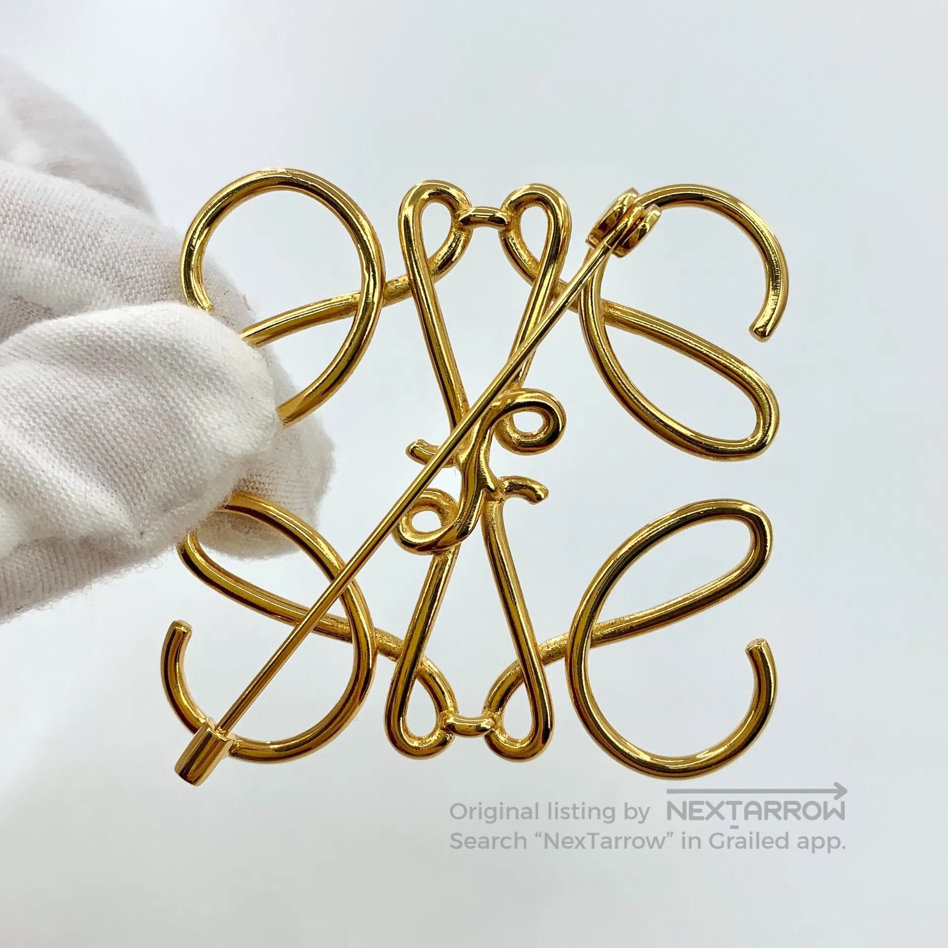 Loewe Loewe Gold Logo Pin| Size ONE SIZE - 4 Thumbnail