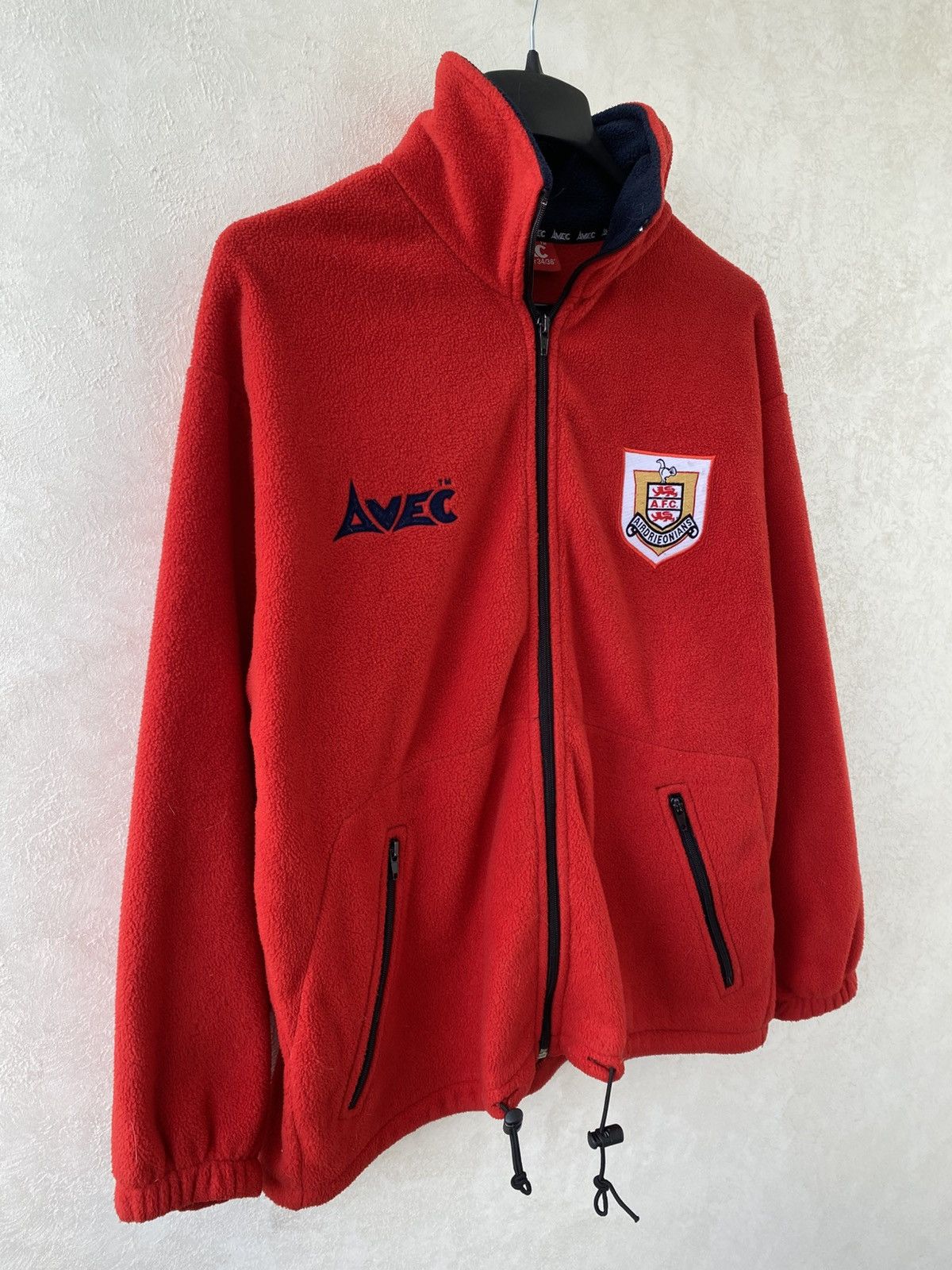 Other Vintage Airdrieonians FC Avec Fleece Soccer Training Jacket Size US S / EU 44-46 / 1 - 4 Thumbnail