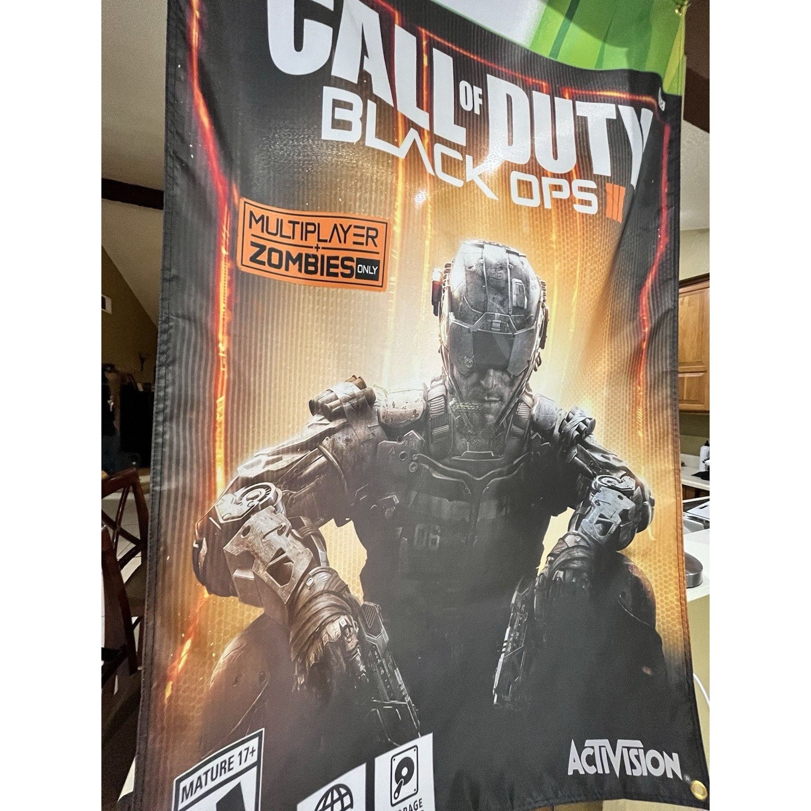 Microsoft Call Of Duty Black Ops 3 5ft Flag Microsoft XBOX 360 Poster Size ONE SIZE - 3 Thumbnail