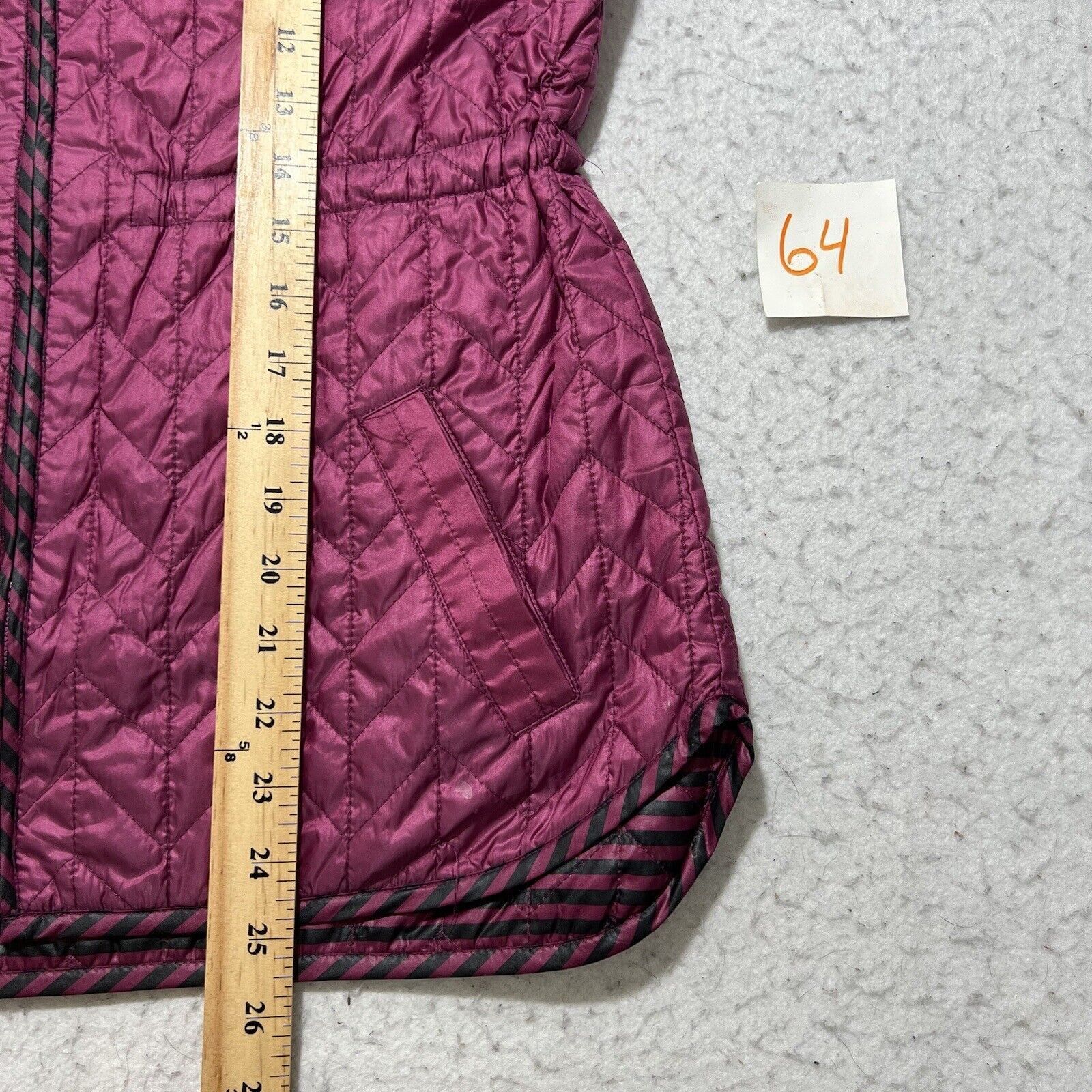 Chicos Chico's 00P Reversible Vest Purple Sleeveless Jacket Pockets Size XXS / US 00 / IT 34 - 12 Thumbnail