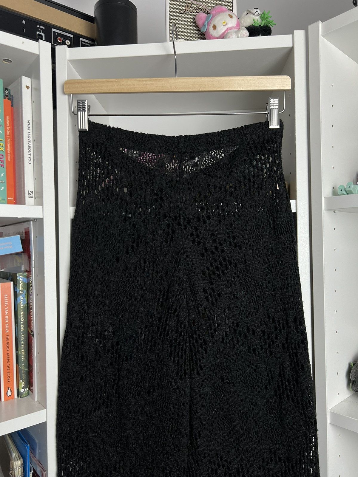 Buffalo London × Vintage Vintage Y2K Buffalo London black crochet pants M designer 90s Size 30" / US 8 / IT 44 - 6 Thumbnail