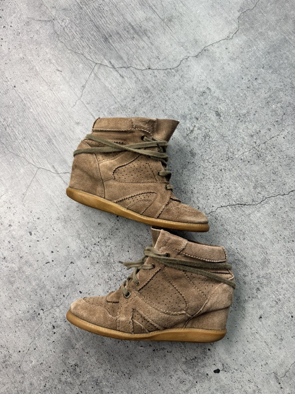 Other Unbranded Isabel Marant Style Bekett Wedge Sneakers Shoes Size US 9 / IT 39 - 1 Thumbnail