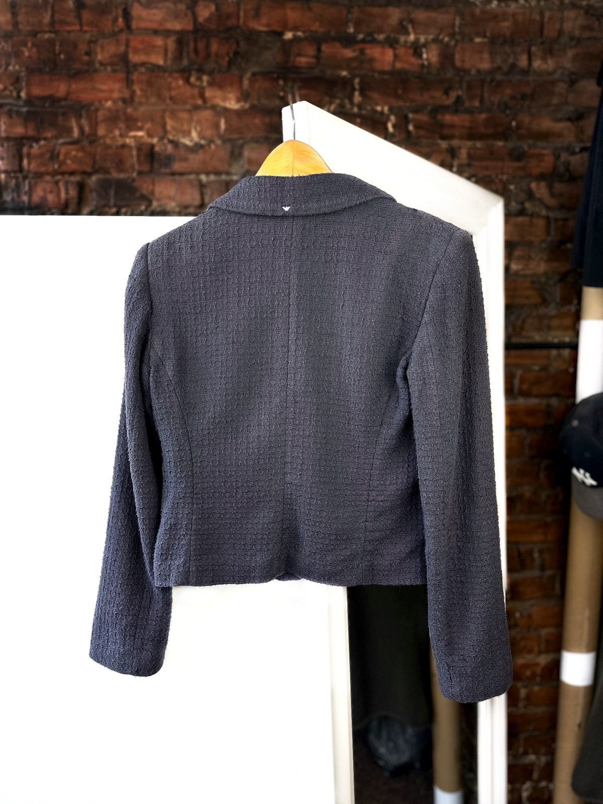 Armani Women’s Blazer Jacket Armani Jeans Light Blue Size: USA 10 Size L / US 10 / IT 46 - 3 Thumbnail