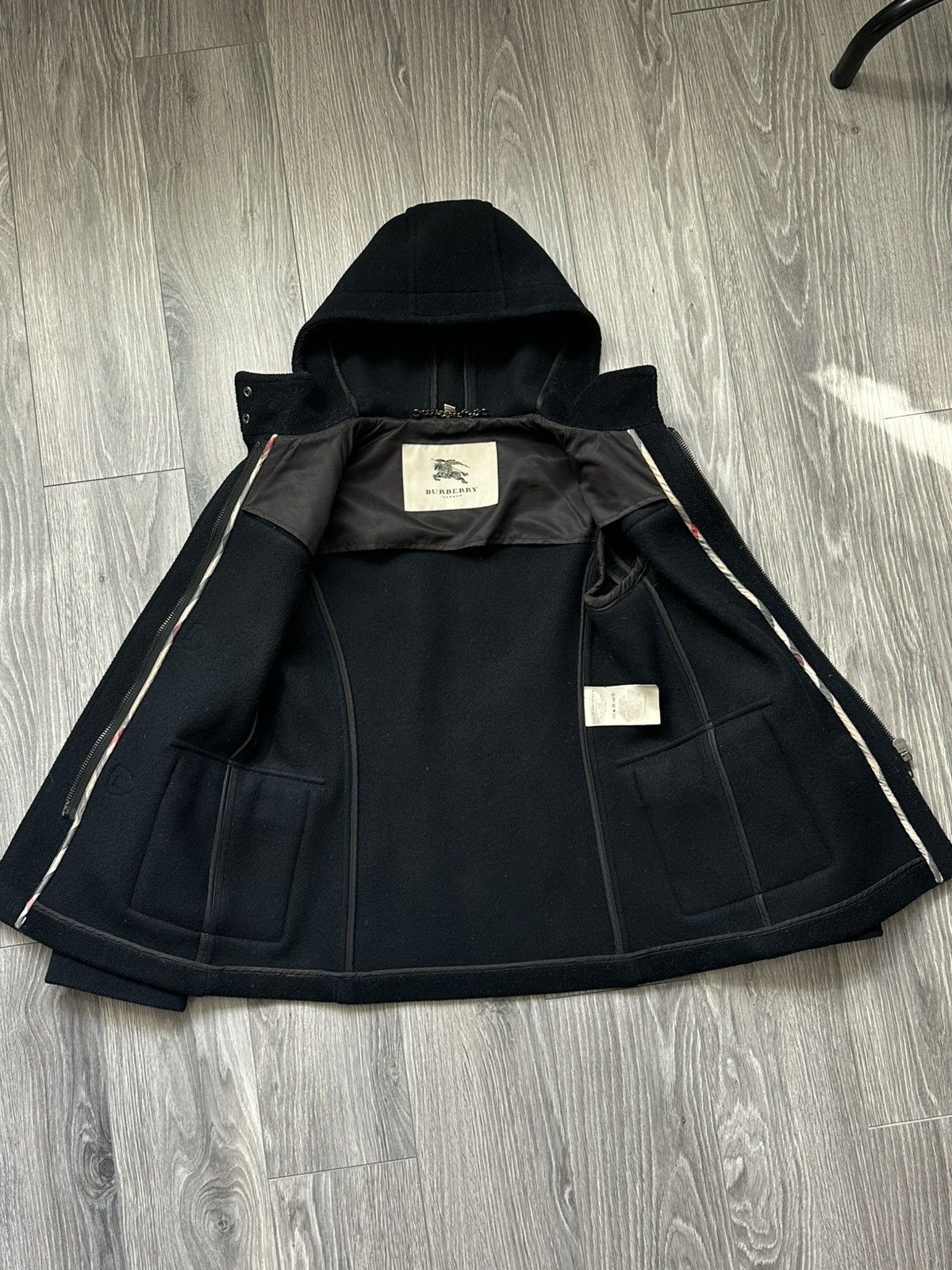 Burberry Burberry Classic Wool Womens Hooded Duffle Coat Size S / US 4 / IT 40 - 6 Thumbnail