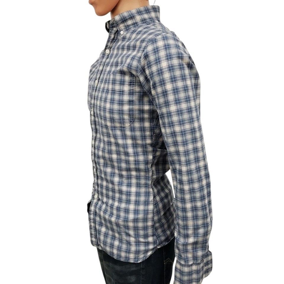J.Crew J. Crew Shirting Slim Fit Blue Plaid Check Button down S Size US S / EU 44-46 / 1 - 7 Thumbnail