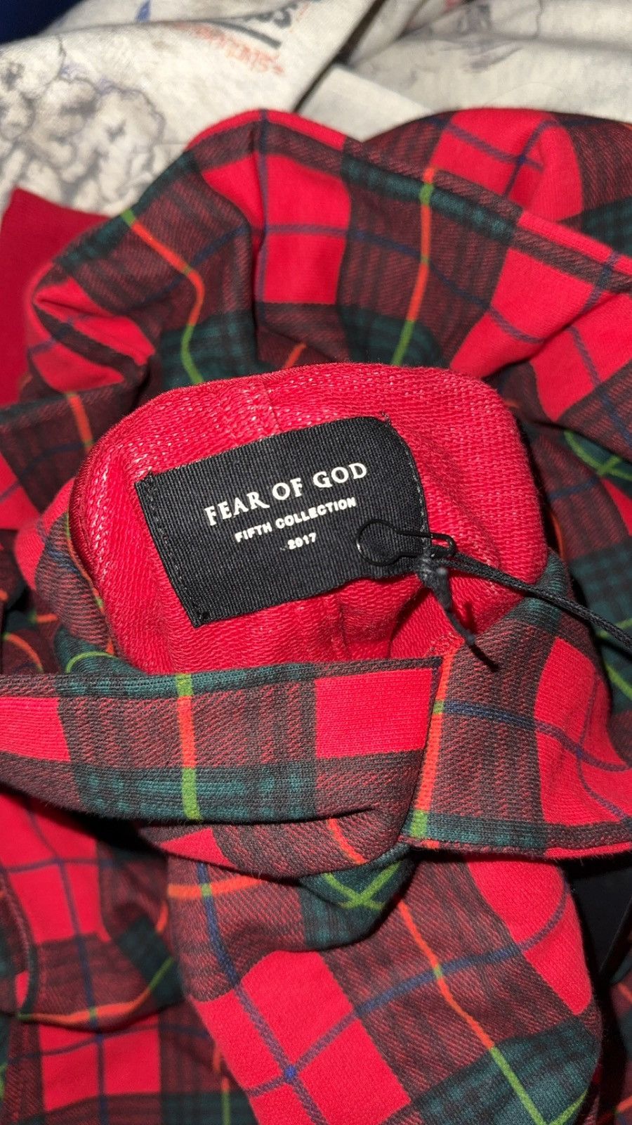 Fear of God Fear of God 5th Fifth Collection Red Tartan Plaid Hoodie Size US M / EU 48-50 / 2 - 10 Thumbnail