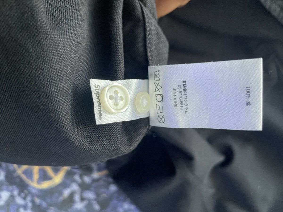Designer × Supreme Supreme Black Twill Button Up Size US L / EU 52-54 / 3 - 5 Thumbnail