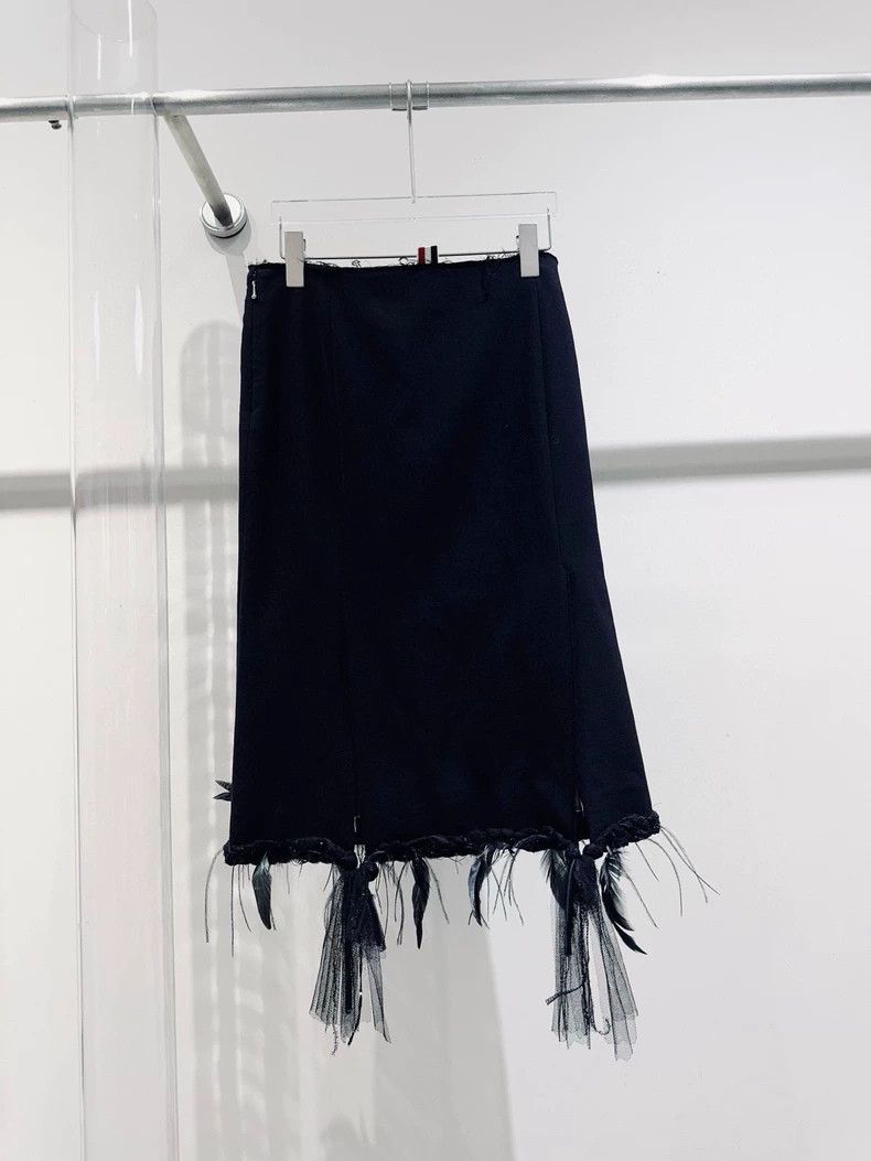 Thom Browne Thom Browne Black feather skirt Size 26" / US 2 / IT 38 - 3 Thumbnail