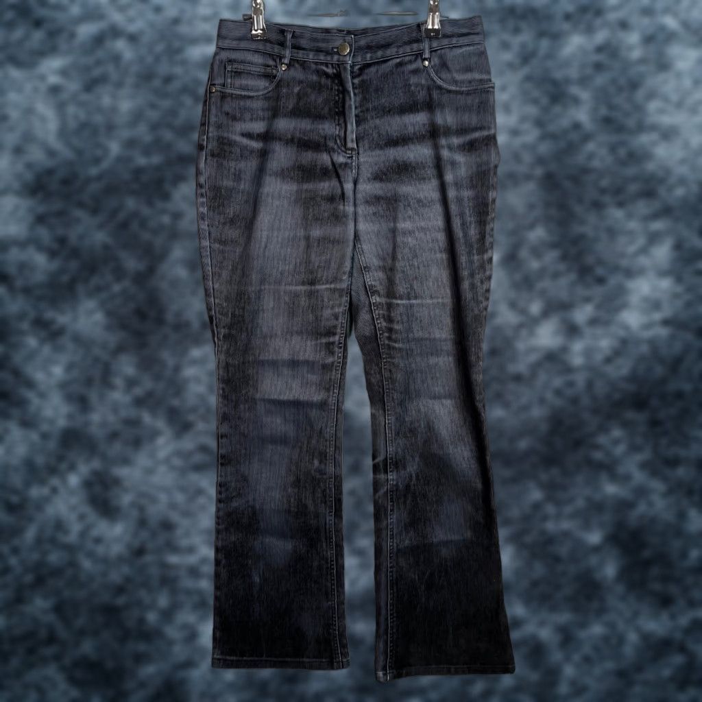 Elie Tahari Elie Tahari Womens Pants Bootcut Corduroy Blue Size 6 Size 28" / US 6 / IT 42 - 1 Thumbnail
