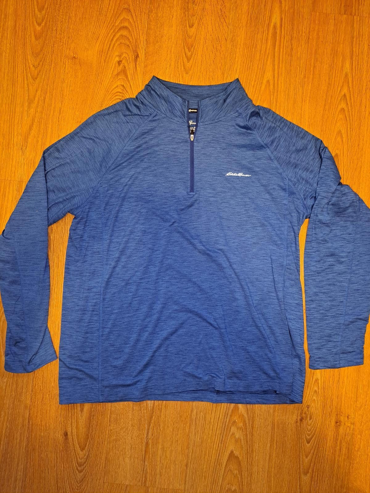 Eddie Bauer Eddie Bauer Quarter Zip Sweater Mens XL Blue Activewear Size ONE SIZE - 1 Thumbnail