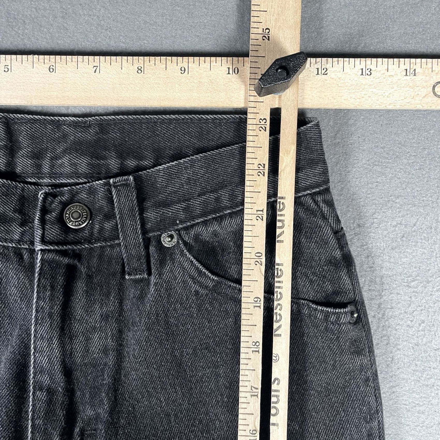 Vintage VINTAGE Brittania Jeans Size 12 Black Denim High Rise Mom Jeans Women 90s VTG Size 34" / US 12 / IT 48 - 7 Thumbnail