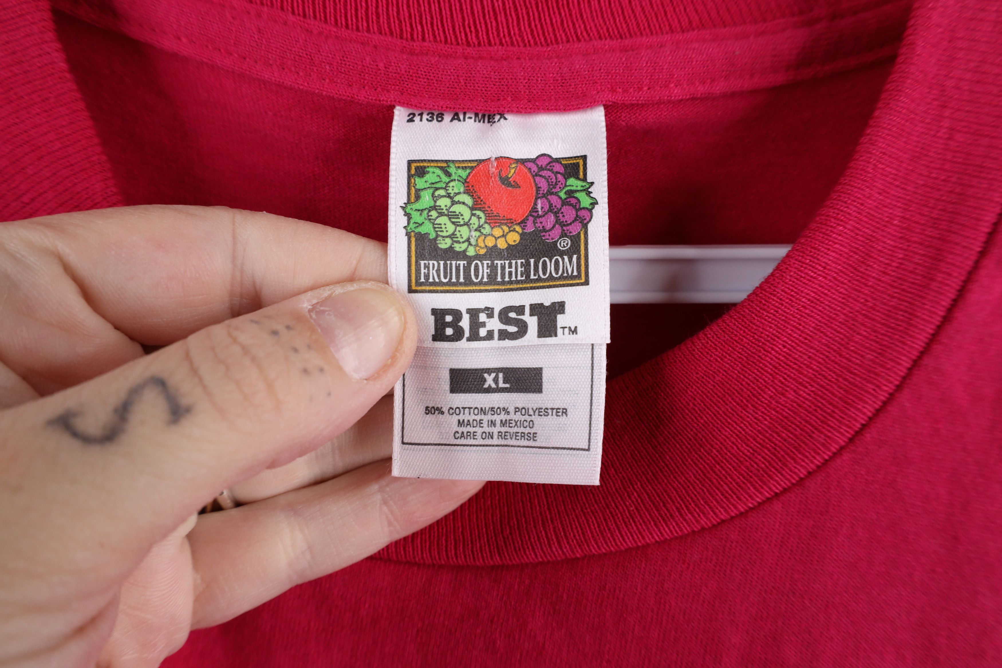 Other Vintage 90s Streetwear Heavyweight Short Sleeve T-Shirt Pink Size US XL / EU 56 / 4 - 4 Thumbnail