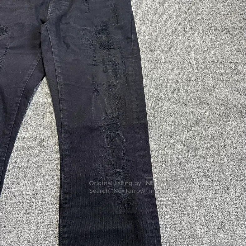 Dior Dior Black rotten destroyed jeans Size US 32 / EU 48 - 3 Thumbnail