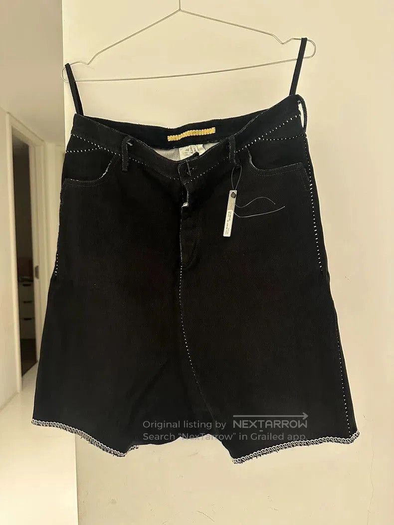 Carol Christian Poell Carol Christian Poell Black Denim Shorts. Size US 38 / EU 54 - 1 Thumbnail