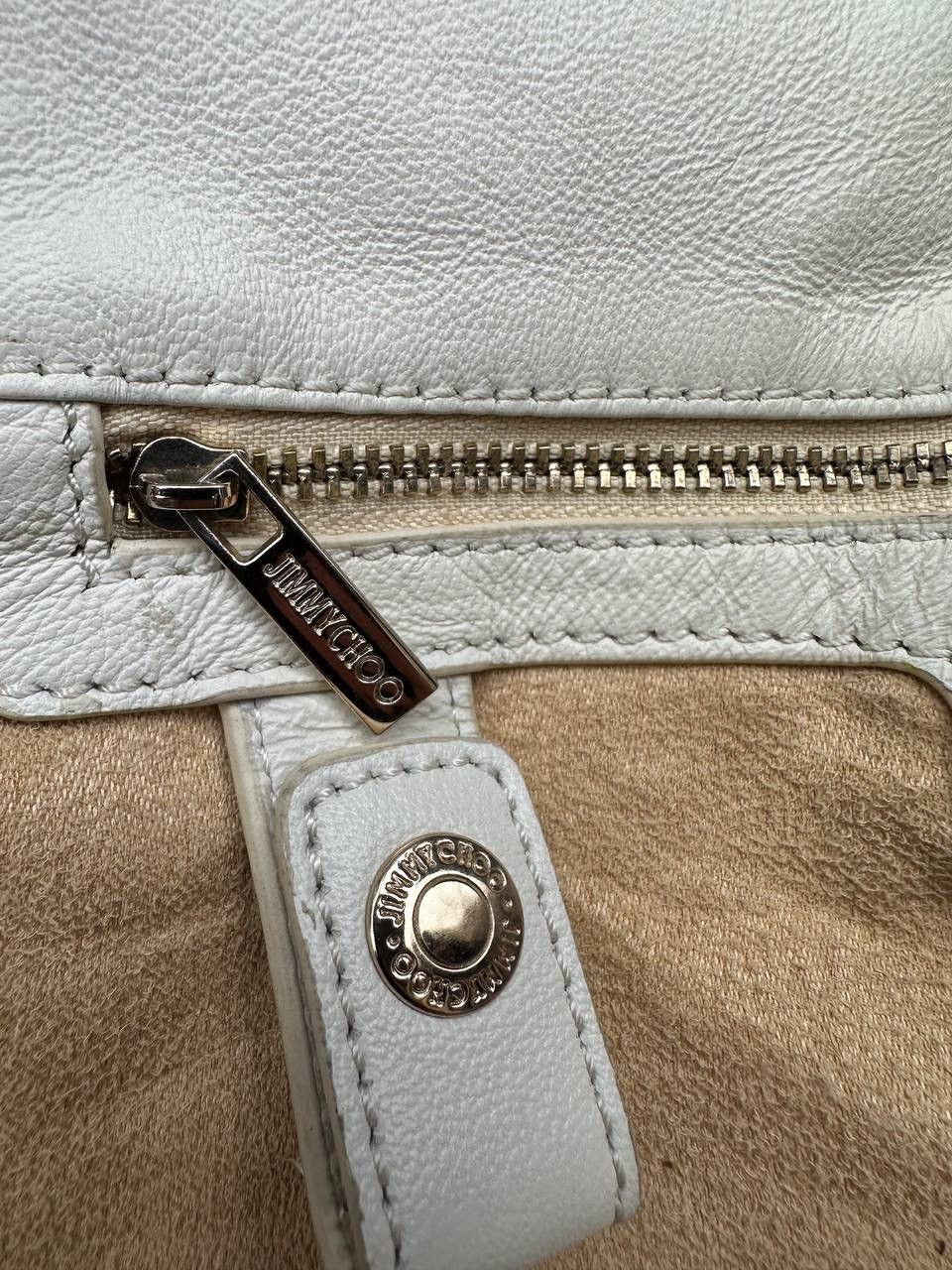 Jimmy Choo × Vintage 💥CRAZY JIMMY CHOO LOHLA JANE STUDDED LEATHER HOBO BAG Size ONE SIZE - 7 Thumbnail